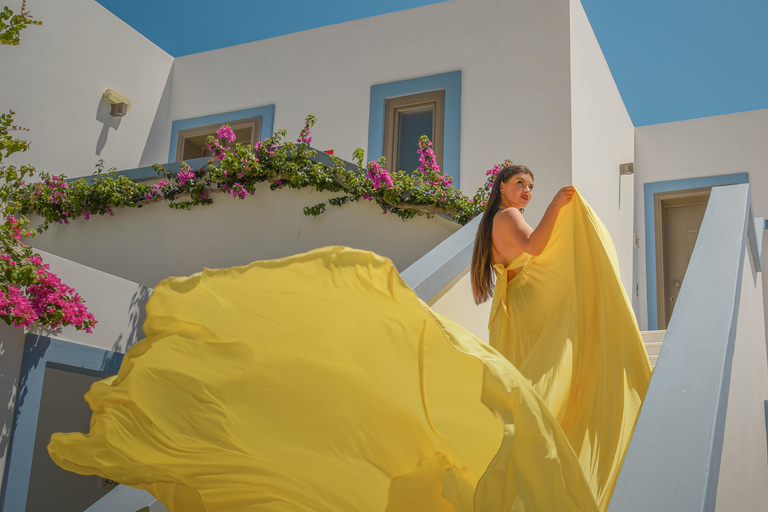 Kreta: Privates Fotoshooting mit fliegendem Kleid für FrauenHersonissos: Privates Fotoshooting mit fliegendem Kleid für Frauen