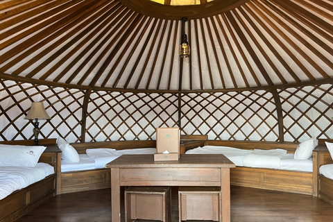 Terelj: Premium Mongolian Ger (Yurt) Overnight Experience Chinggis Khaan Statue + Ger