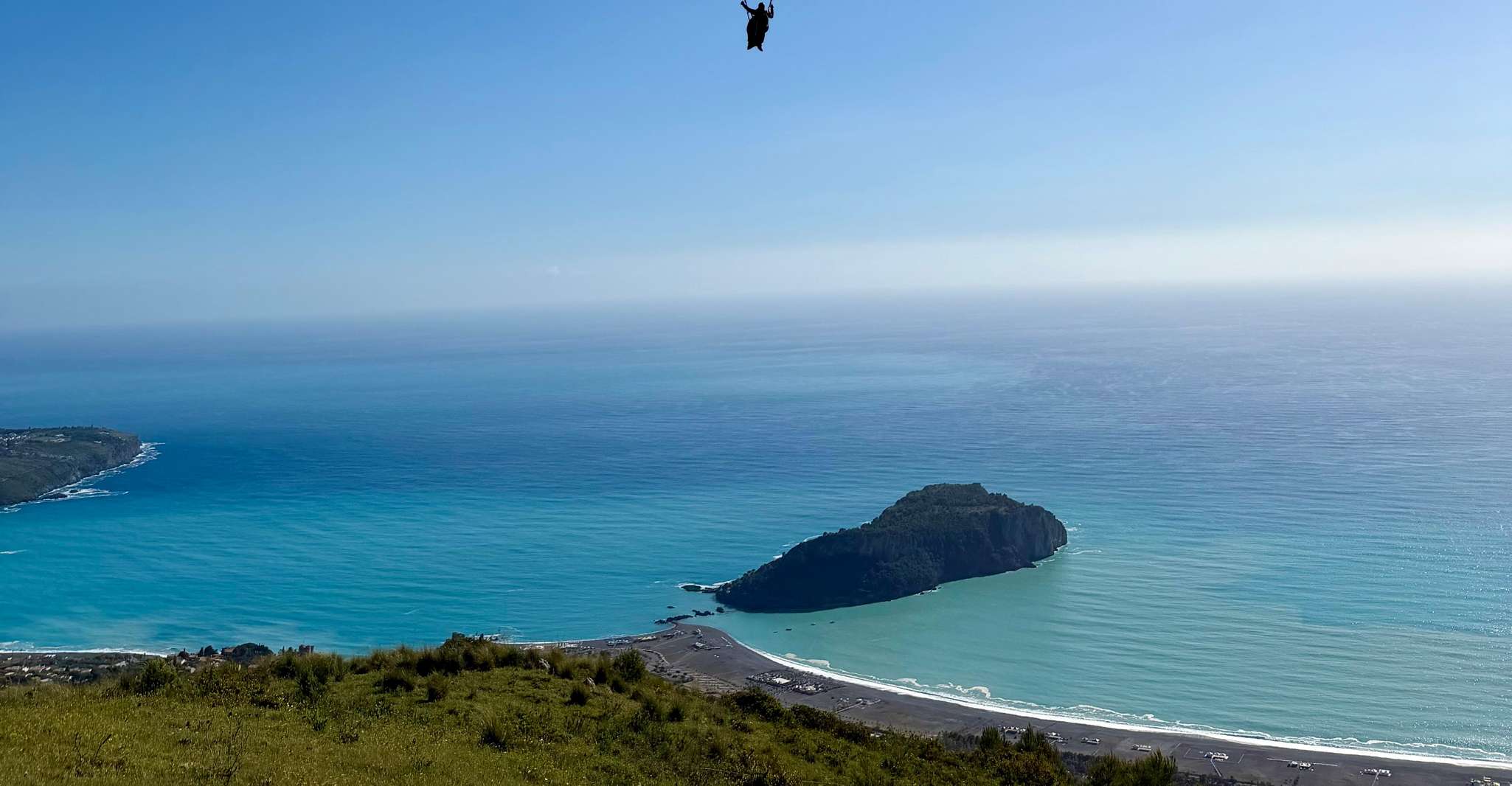 Praia a Mare: volo panoramico in parapendio con pilota certificato e video