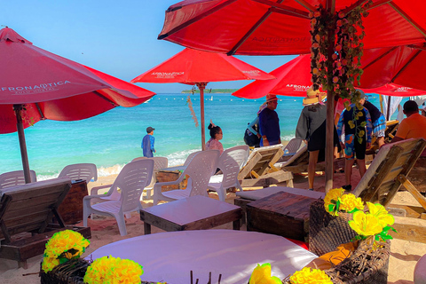 Journée de plage tranquille pour les VIP