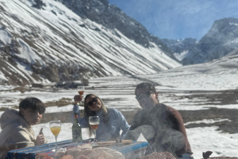 El Yeso Reservoir + El Plomo Hot Springs with Chilean BBQ