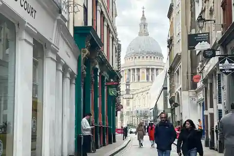 London Bridge, St Paul's Church en uitzicht vanaf een uitkijkpunt