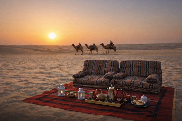 Doha: Desert Safari with Arabic Picnic & Inland Sea Tour