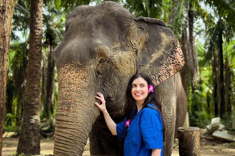 Krabi : L&#039;abri des éléphants et les collines de Khaothong (visite privée)Cuisinez et nourrissez-vous à l&#039;abri des éléphants avec transfert privé