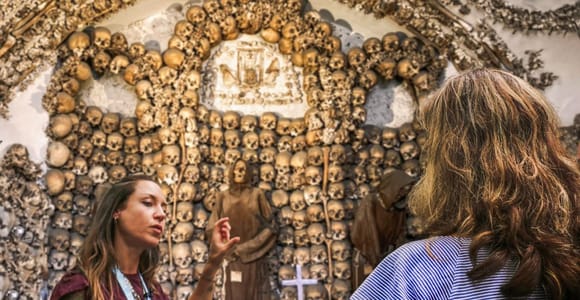 Rome: Catacombs and Capuchin Crypt Guided Tour with Transfer