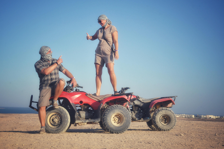 Hurghada: Sunset Quad Bike, Camel w/ Opt Stargazing and BBQ Hurghada : 2-hour Quad Bike and Camel Riding Tour