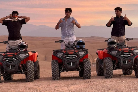 From Marrakech: Agafay Desert Quad & Camel Ride with Dinner Marrakech: Agafay Desert Quad & Camel Rides with Dinner Show