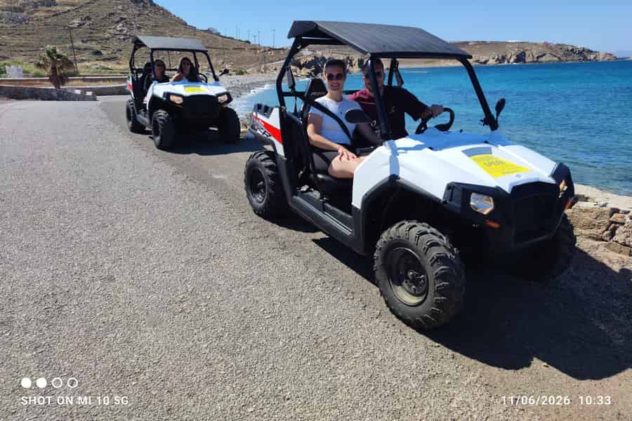 Mykonos: Buggy-Tour zum Leuchtturm, nach Ano Mera & Agios Sostis. Foto: GetYourGuide Mykonos: Buggy-Tour zum Leuchtturm, nach Ano Mera & Agios Sostis. Foto: GetYourGuide