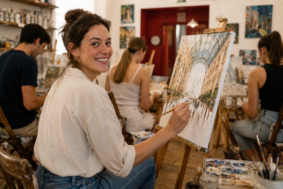 Mailand: Stadtlandschaft-Zeichen-Workshop mit einer lokalen Künstlerin Mailand: ...