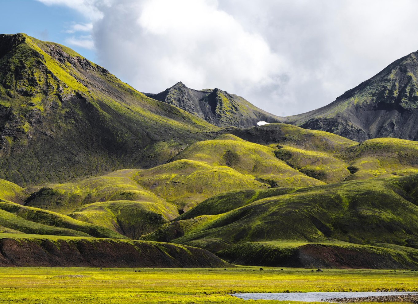 Reykjavik: Vandretur i højlandet ved Landmannalaugar og varme kilder