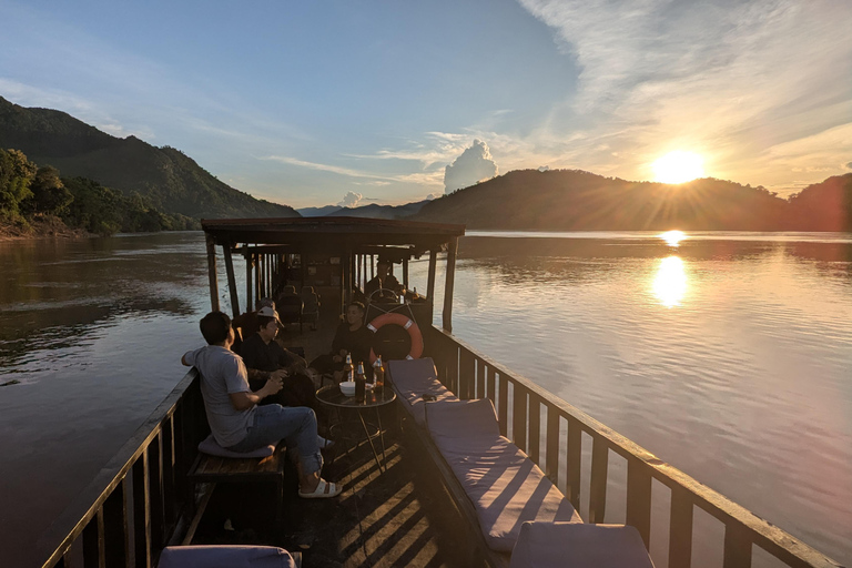 Luang Prabang: Afternoon Kuang Si Waterfalls &amp; Sunset Cruise