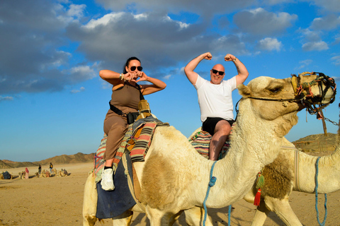 HRG: Jeep Safari with Quad, Buggy, Camel, Opt/ Dinner & show Mega Safari with Quad, Buggy, Camel ride & Bedouin camp