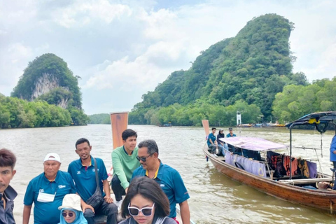 Krabi halvdagsutflykt ekotur Mangrove båttur &amp; Khanap Nam Cave