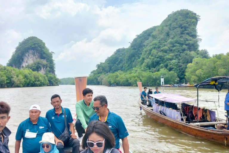 Krabi halvdagsutflykt ekotur Mangrove båttur &amp; Khanap Nam Cave