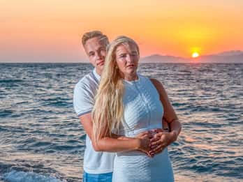 Sunset Photo shoot on the beach Kos island