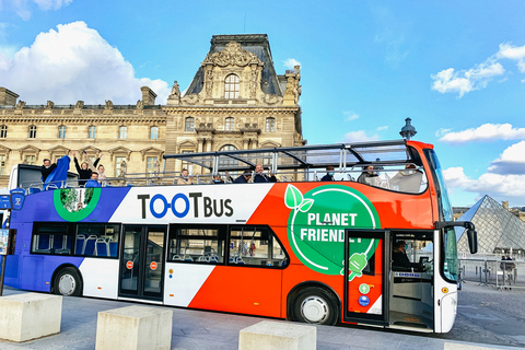 Paris: Tootbus Hop-On/Hop-Off-Bustour Entdeckungstour3-Tages-Pass