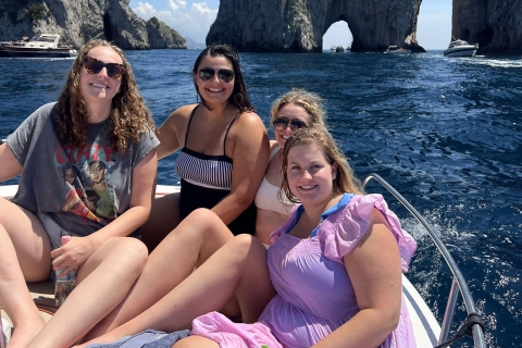 From Sorrento: Full Day Capri Private Boat Trip with Drinks