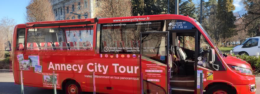 Visite d'Annecy en bus cabriolet