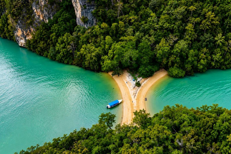 Langkawi Shared Kilim Mangrove Boat Tour with Two Face Beach