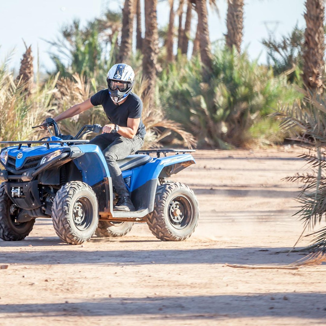 Marrakech: Palmeraie Quad Biking & Kamelritt mit Pick-Up - quad