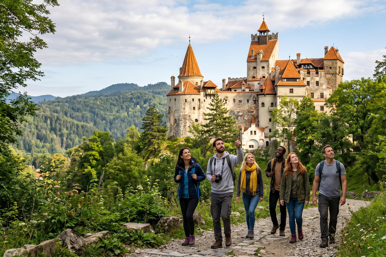 Bucharest : Tour Transylvania-Bran Castle, Peles & Wednesday Audio guide in 24 languages