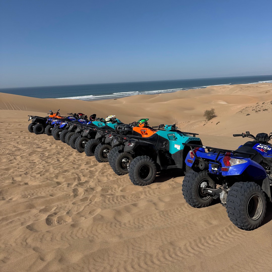 Safari en quad à Agadir : plage, désert et sandboard en option