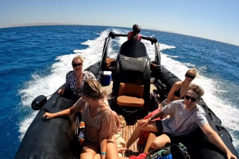 Hurghada: Giftun-eilanden hoppen naar Orange, Paradise en NemoHurghada: eilandenhoppen met speedboot, snorkelen en lunch