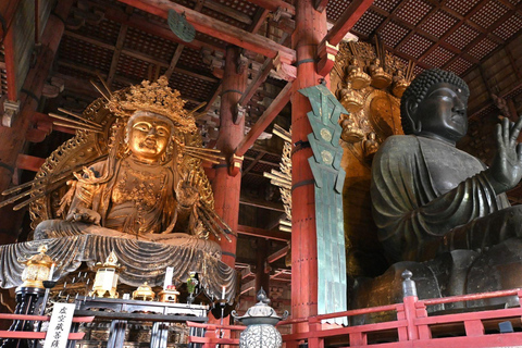 Nara: Temple-Shrine Walking Tour+Zen Calligraphy Experience