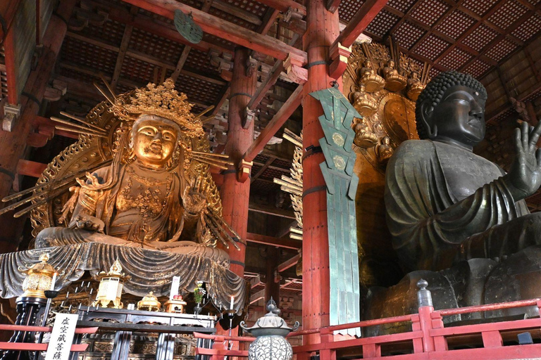Nara: Temple-Shrine Walking Tour+Zen Calligraphy Experience