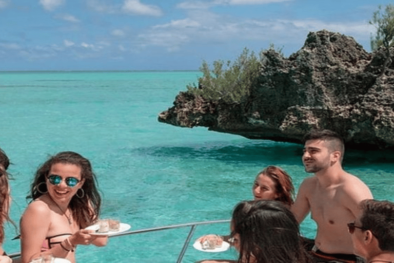 Île aux Bénitiers in motoscafo + nuoto con i delfini e pranzo