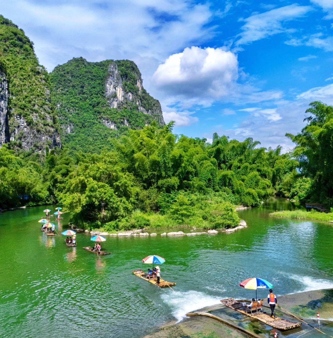 Guilin & Yangshuo: Schilfrohrflötenhöhle & Yulong-Flussfahrt