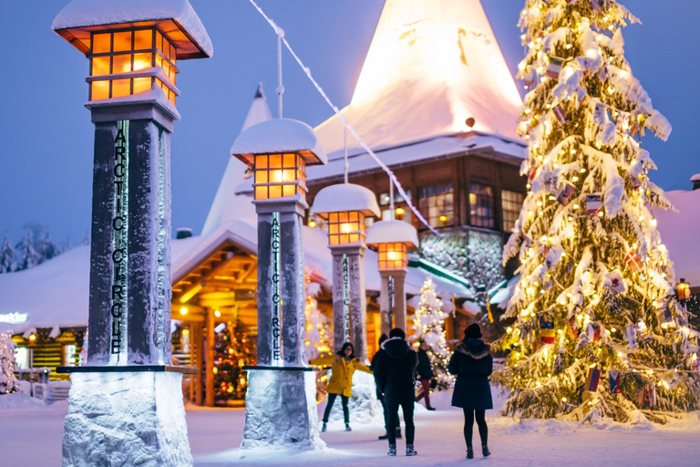 Rovaniemi: Reindeer & Husky Ride with Santa Claus Village