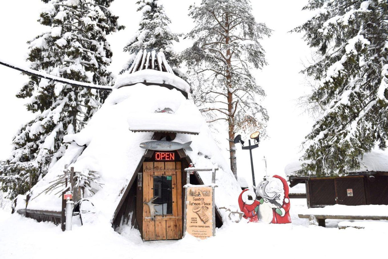 Rovaniemi: Paseo en trineo de Papá Noel, huskies y renos