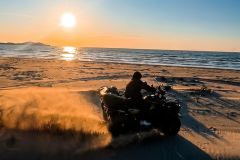 ATV in the hills and sea of Golem, Durres