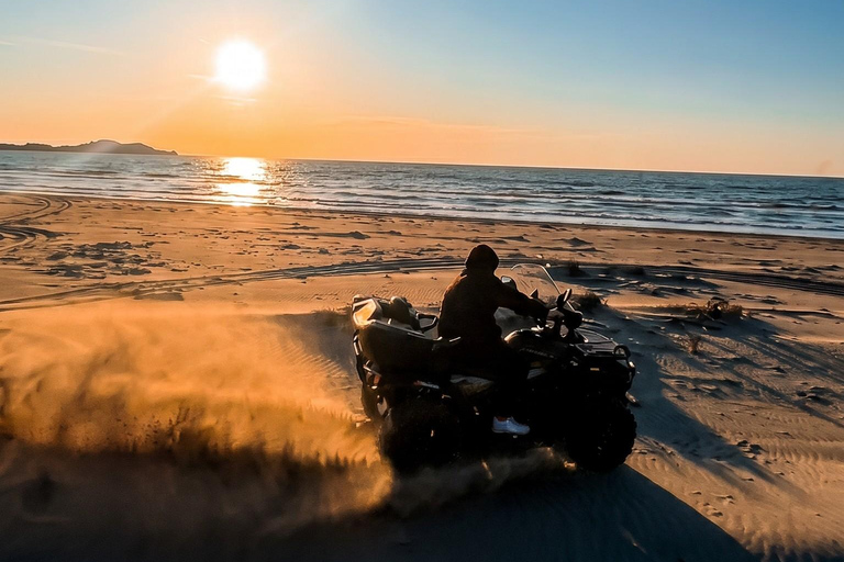 ATV in the hills and sea of Golem, Durres