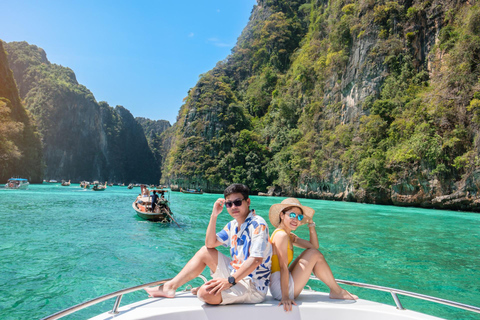 Krabi: Premium Phi Phi Islands Day Trip with Lunch & Snorkel Pickup & Drop-off from Krabi