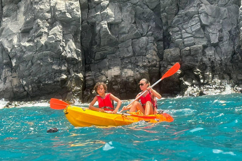 Tenerife: Kayak & Snorkeling, Turtles & Dolphins Watching Tenerife Kayak Ecotour 3 hours: Snorkeling & Turtle Watching