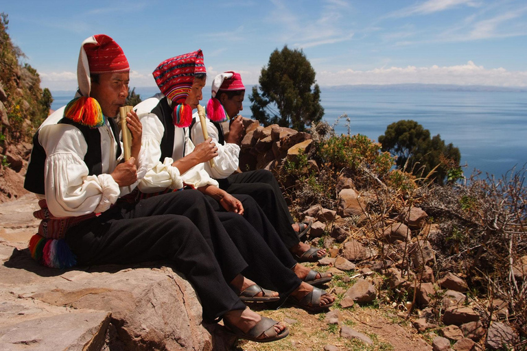 Excursion: 3 stops in the middle of Lake Titicaca, floating Uros and Taquile Excursion: 3 stops in the middle of Lake Titicaca, floating Uros Islands, and Taquile