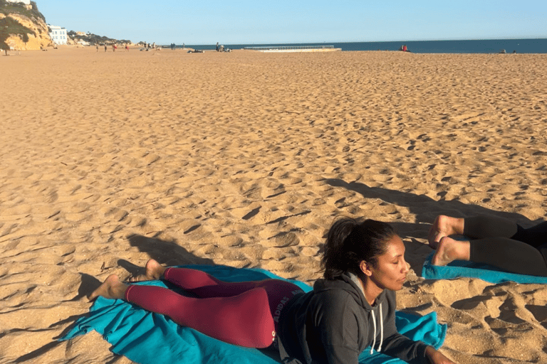 Albufeira: Sunset Yoga on the beach