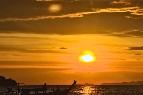 From Ao Nang: Phi Phi Islands, 4 Islands Tour w/ Sunset BBQ