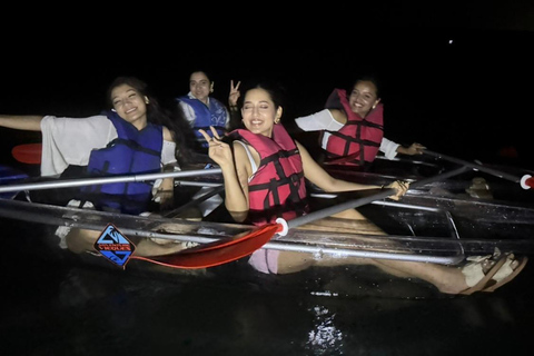 Transparent Canoe in Bioluminescent Bay in Vieques Transparent Canoe in the Bioluminescent Bay in Vieques
