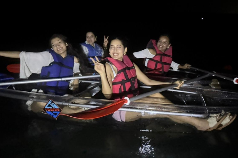 Transparent Canoe in Bioluminescent Bay in Vieques Transparent Canoe in the Bioluminescent Bay in Vieques