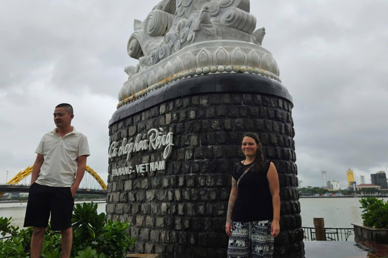 Da Nang Marble Mountain, Dragon Bridge, Beach Motorbike Tour