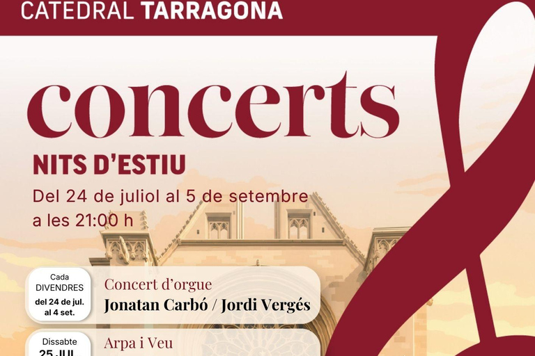 Live concerts with a glass of cava at Tarragona Cathedral