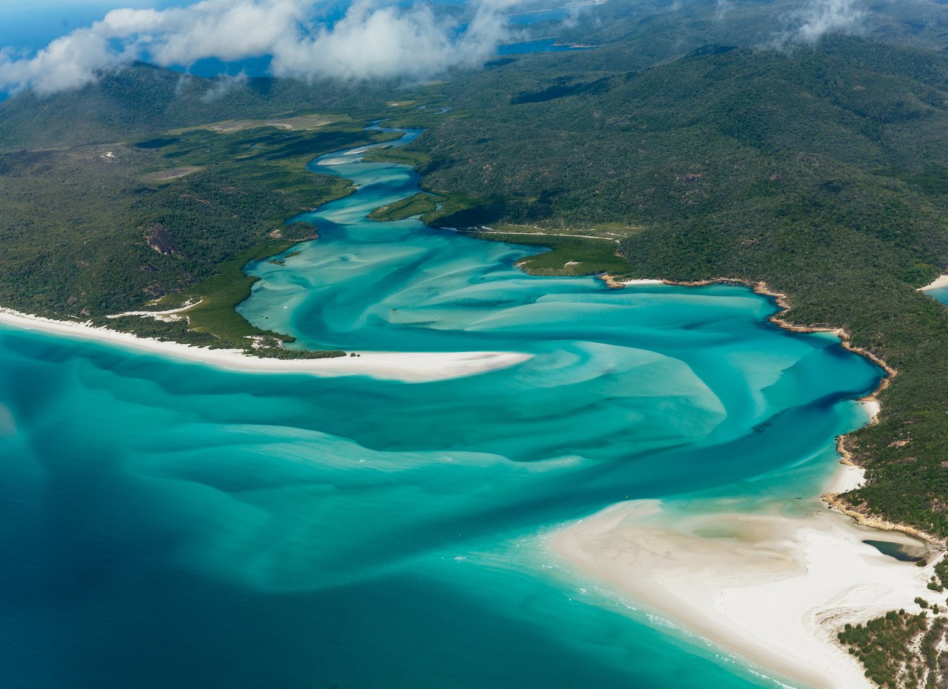 Fra Airlie Beach: Whitsundays Scenic Flight med afhentning