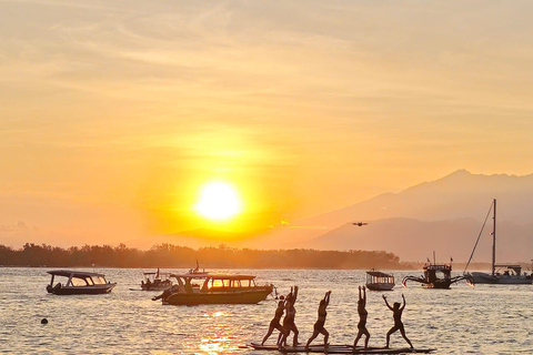 Gili Trawangan : Sup Yoga coucher et lever de soleilFlux du matin