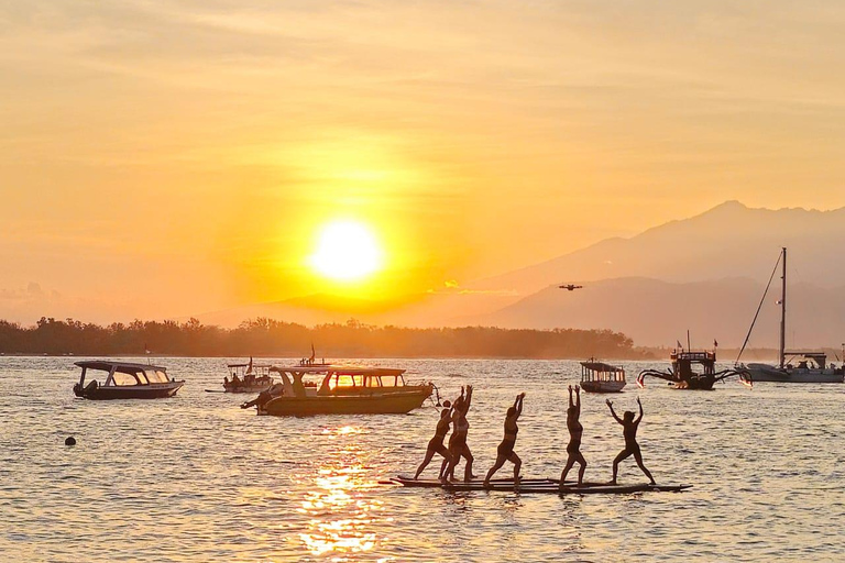 Gili Trawangan : Sup Yoga coucher et lever de soleilFlux du matin