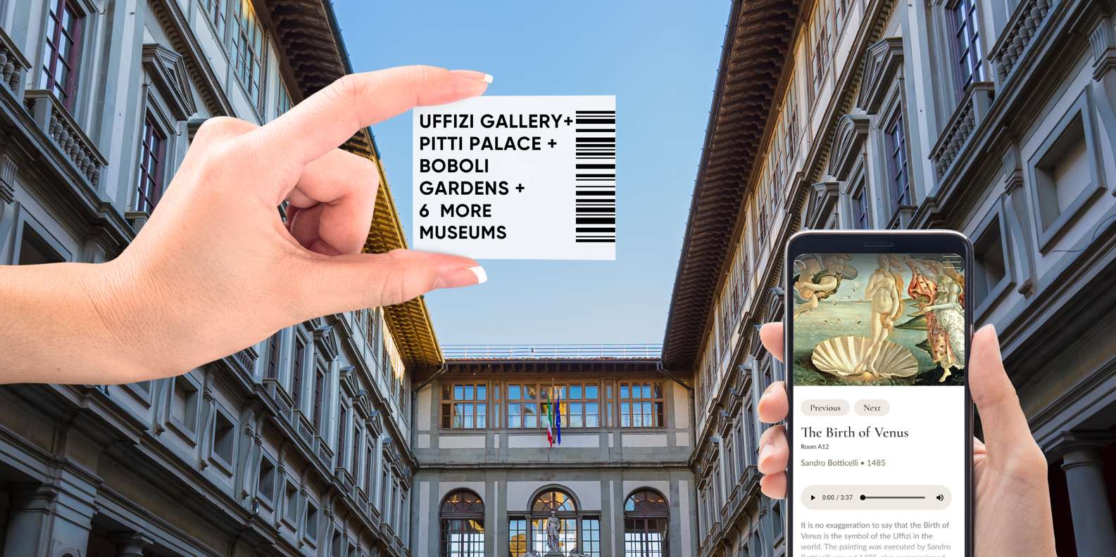 Uffizi, Pitti Palace & Boboli 5-Day Pass