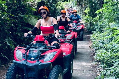 Ubud: Gorilla Face ATV Quad Bike Adventure with Lunch Tour with Tandem Bike and Hotel Transfer