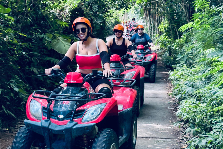 Ubud: Gorilla Face ATV Quad Bike Adventure with LunchTour with Tandem Quad Bike and Hotel Transfer